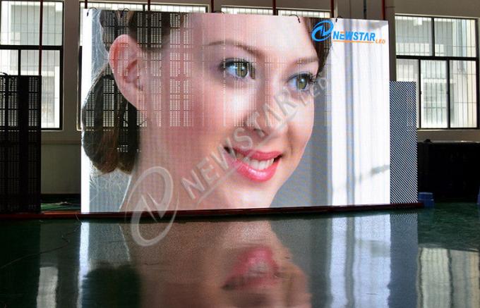 Reklam için P7.81 rüzgar serisi açık sabit led perde ekran, Alüminyum yapı