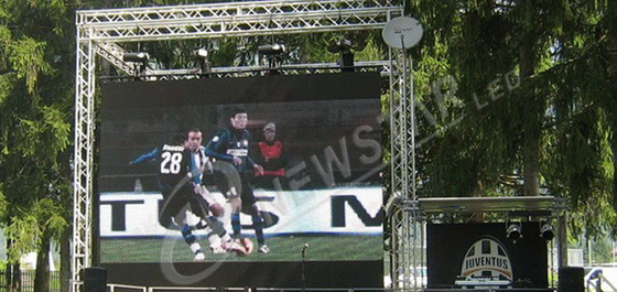 High Brightness SMD 3 in 1 P10 Outdoor Full Color Led Display Rental For Soccer Stadium